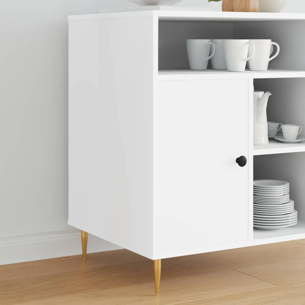 vidaXL Staande Poten 2 st Goud 98 x 40 mm IJzer