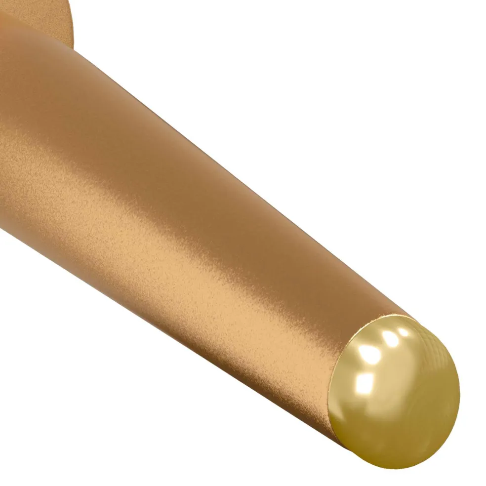 vidaXL Staande Poten 2 st Goud 98 x 40 mm IJzer