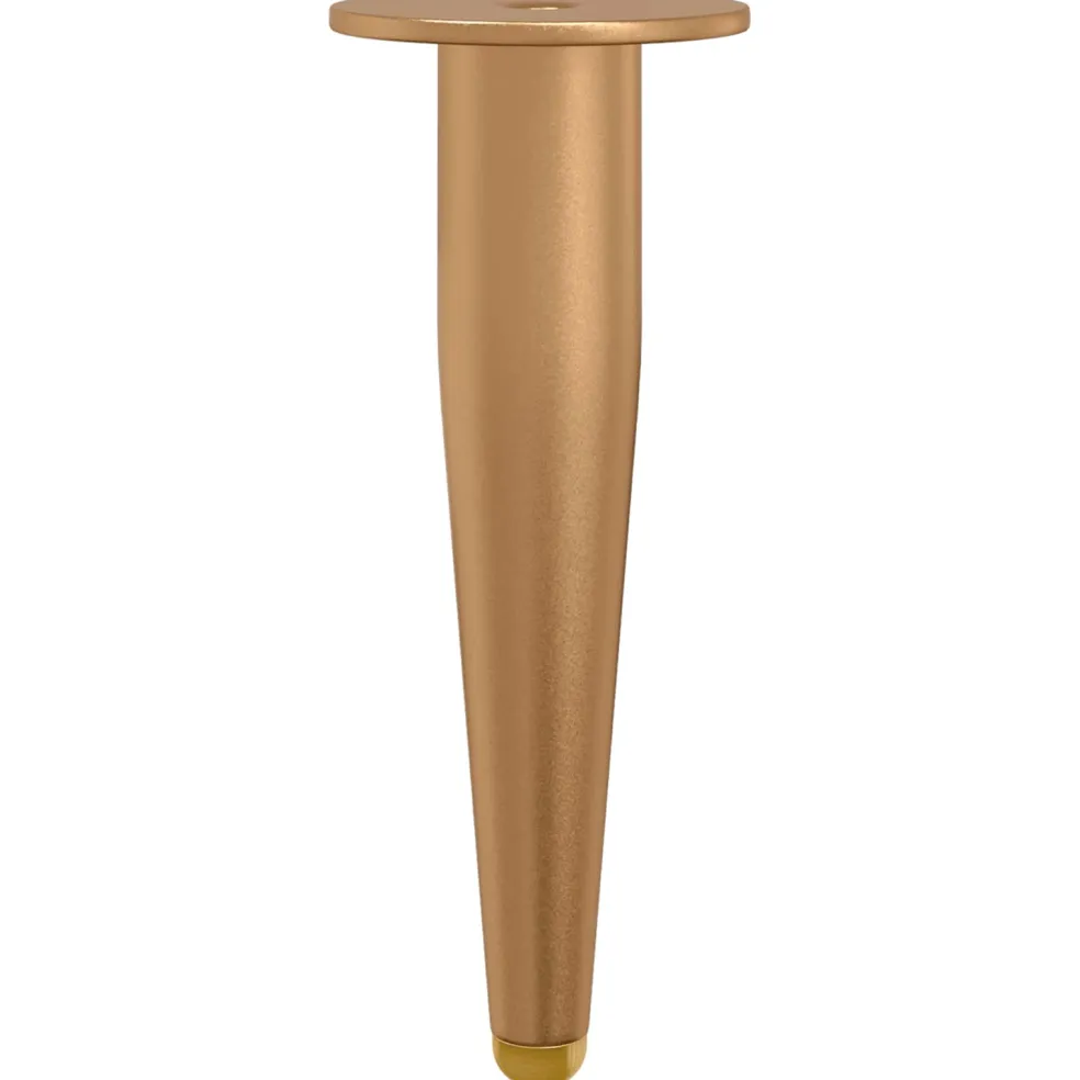 vidaXL Staande Poten 2 st Goud 98 x 40 mm IJzer