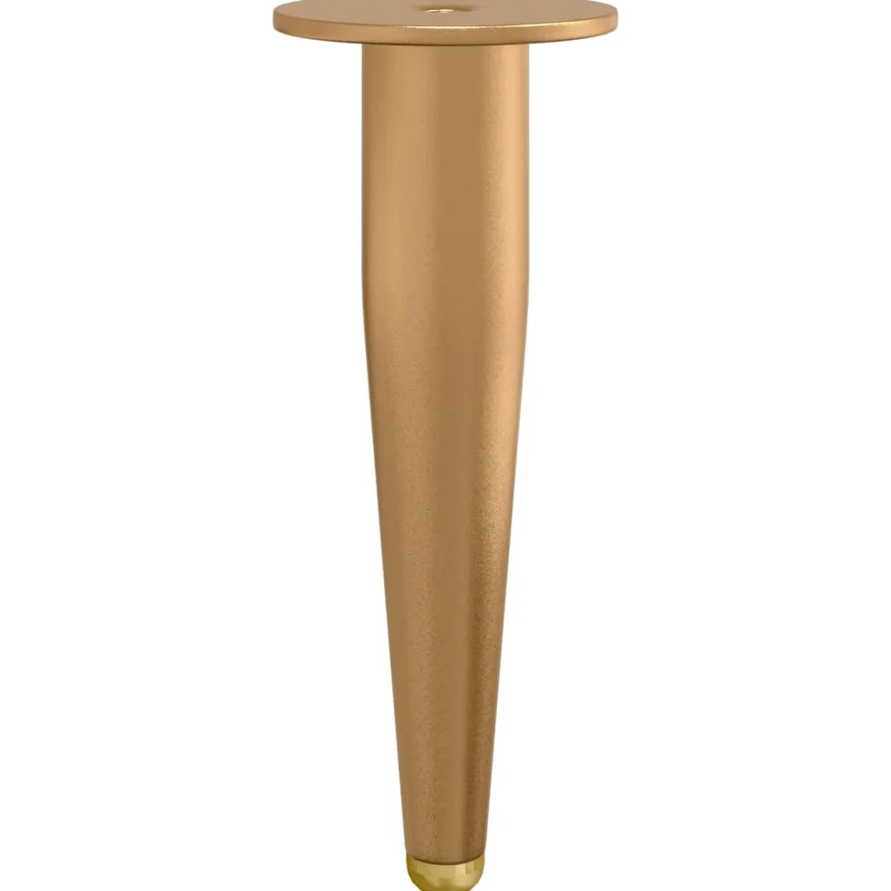 vidaXL Staande Poten 2 st Goud 98 x 40 mm IJzer