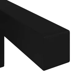 vidaXL Staande Poten 2 st Zwart 57 x 57 x 100 mm IJzer