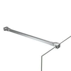 vidaXL Stabilisatiestang voor badwand 47,5 cm roestvrij staal