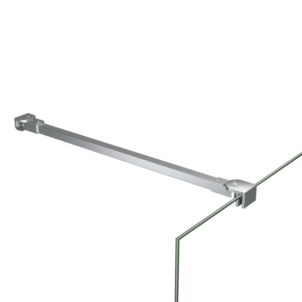 vidaXL Stabilisatiestang voor badwand 47,5 cm roestvrij staal