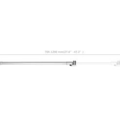 vidaXL Stabilisatiestang voor badwand 70-120 cm roestvrij staal