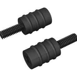 vidaXL Standoff Schroef 2 st Zwart M4 Rubber en Staal