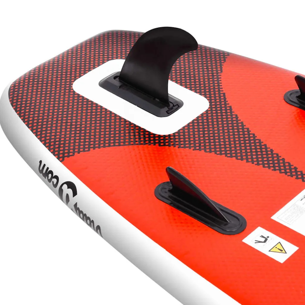vidaXL Stand Up Paddleboardset opblaasbaar 300x76x10 cm rood