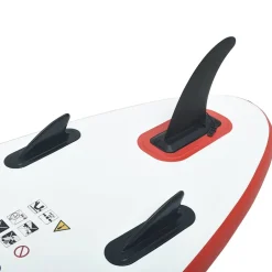 vidaXL Stand Up Paddleboardset opblaasbaar rood en wit