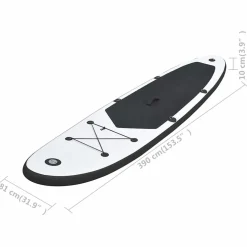 vidaXL Stand Up Paddleboardset opblaasbaar groen en wit