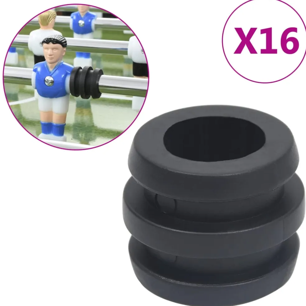 vidaXL Stangstopper tafelvoetbal 16 st 15,9/16 mm