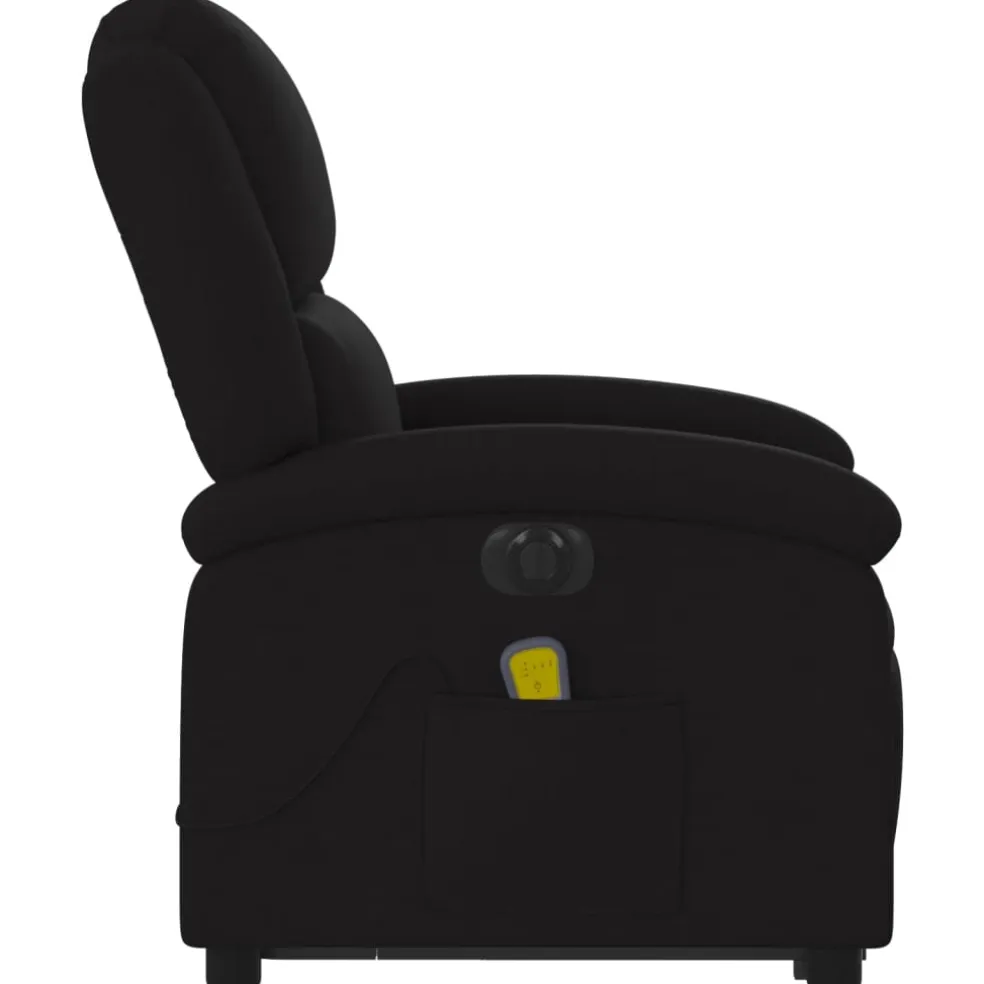 vidaXL Sta-op-massagestoel elektrisch verstelbaar stof zwart