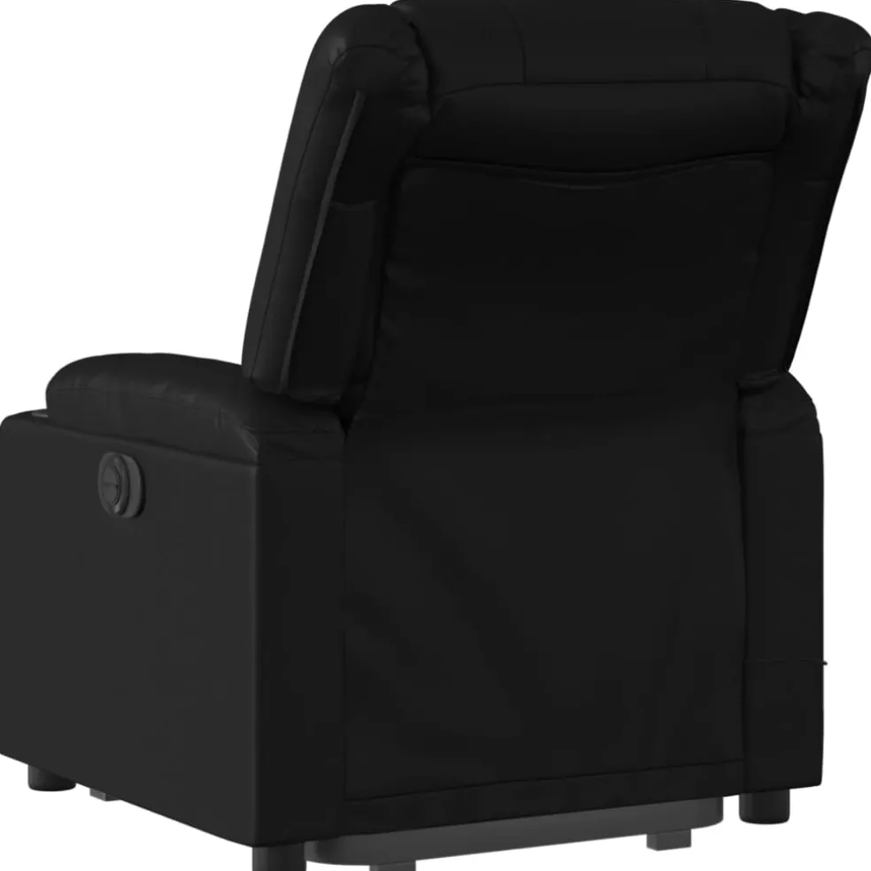 vidaXL Sta-op-massagestoel elektrisch kunstleer zwart