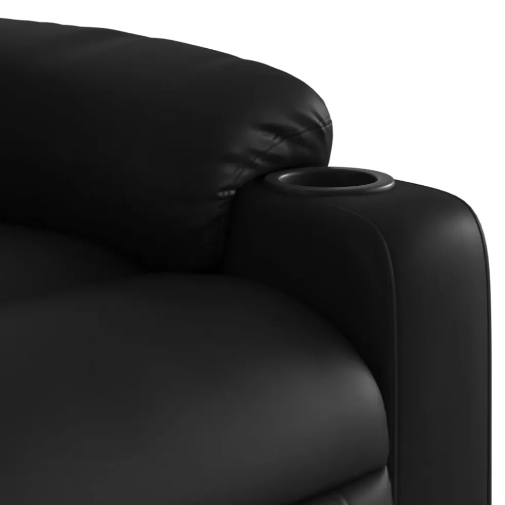 vidaXL Sta-op-massagestoel elektrisch kunstleer zwart