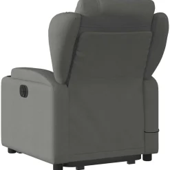 vidaXL Sta-op-massagestoel elektrisch verstelbaar stof donkergrijs