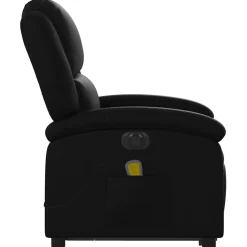 vidaXL Sta-op-massagestoel elektrisch kunstleer zwart