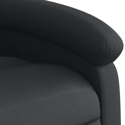 vidaXL Sta-op-massagestoel elektrisch echt leer zwart