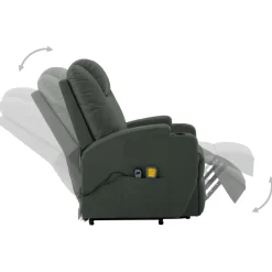 vidaXL Sta-op-massagestoel kunstleer antracietkleurig