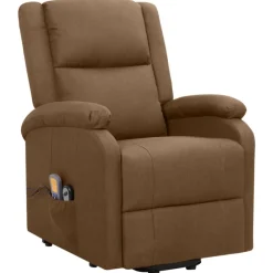 vidaXL Sta-op-massagestoel stof bruin