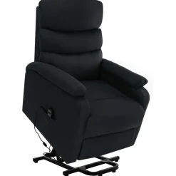 vidaXL Sta-op-massagestoel stof zwart