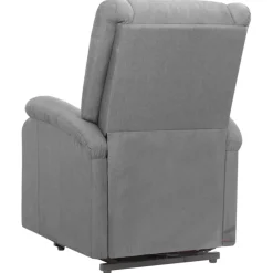 vidaXL Sta-op-massagestoel stof lichtgrijs