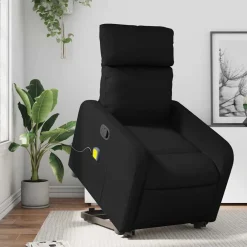 vidaXL Sta-op-massagestoel verstelbaar kunstleer zwart