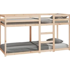 vidaXL Stapelbed massief grenenhout 80x200 cm