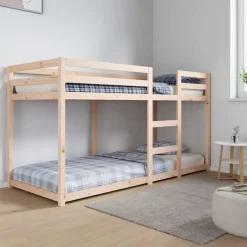 vidaXL Stapelbed massief grenenhout 80x200 cm