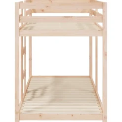vidaXL Stapelbed massief grenenhout 80x200 cm