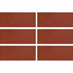 vidaXL Stapsteen 6 st Rood 60,5 x 25 x 2 cm Rubber