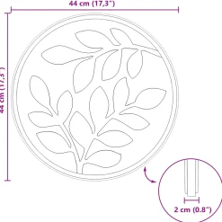 vidaXL Stapsteen 6 st Zwart Ø 44 x 2 cm Rubber