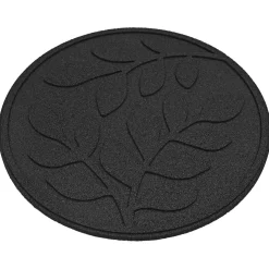 vidaXL Stapsteen 6 st Zwart Ø 44 x 2 cm Rubber