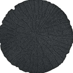 vidaXL Stapsteen 6 st Zwart Ø 45 x 1,8 cm Rubber