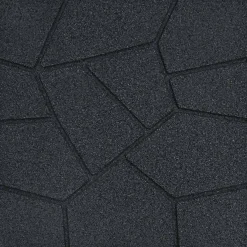 vidaXL Stapsteen 6 st Zwart 40,5 x 40,5 x 2 cm Rubber