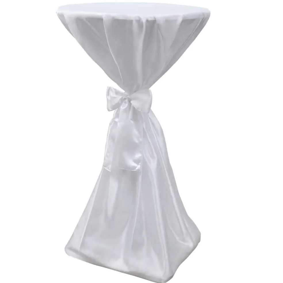 vidaXL Statafelhoes met strik 60cm Wit (2 stuks)