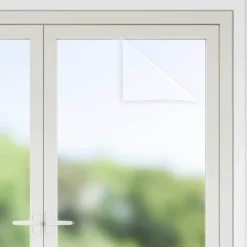 vidaXL Statisch raamfolie Frosted Grijs 45 x 500 cm PVC