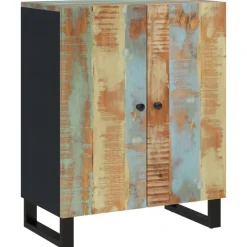 vidaXL 3 st Dressoir massief gerecycled hout