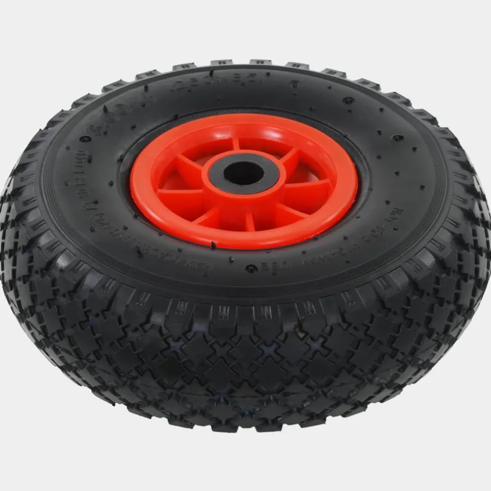 vidaXL Steekwagenwielen 2 st 3,00-4 (245x82) rubber