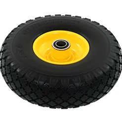 vidaXL Steekwagenwielen 3,00-4 (260x85) massief PU 2 st