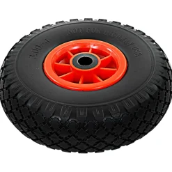 vidaXL Steekwagenwielen 3,00-4 (260x85) massief PU 2 st