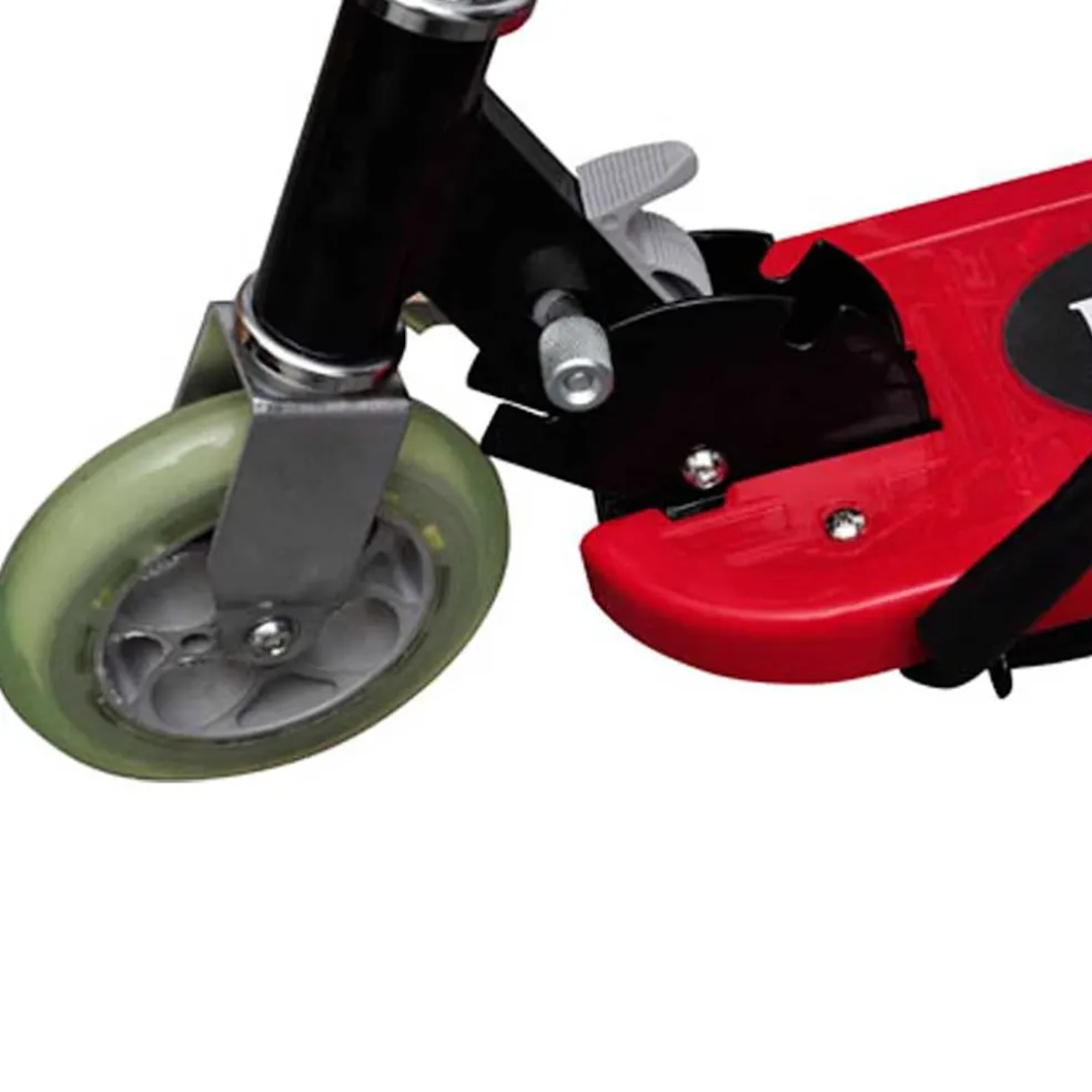 vidaXL Step elektrisch met zitje 120 W rood