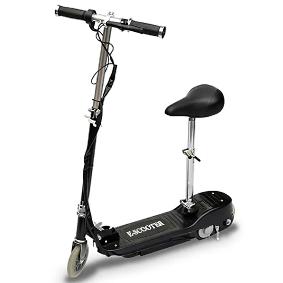 vidaXL Step elektrisch met zitje 120 W zwart