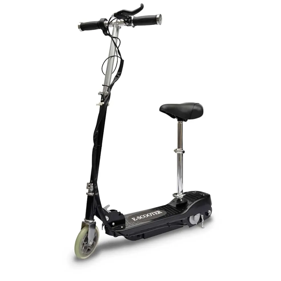 vidaXL Step elektrisch met zitje 120 W zwart