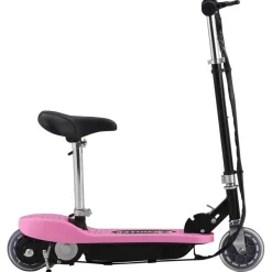 vidaXL Step elektrisch met zitje 120 W roze