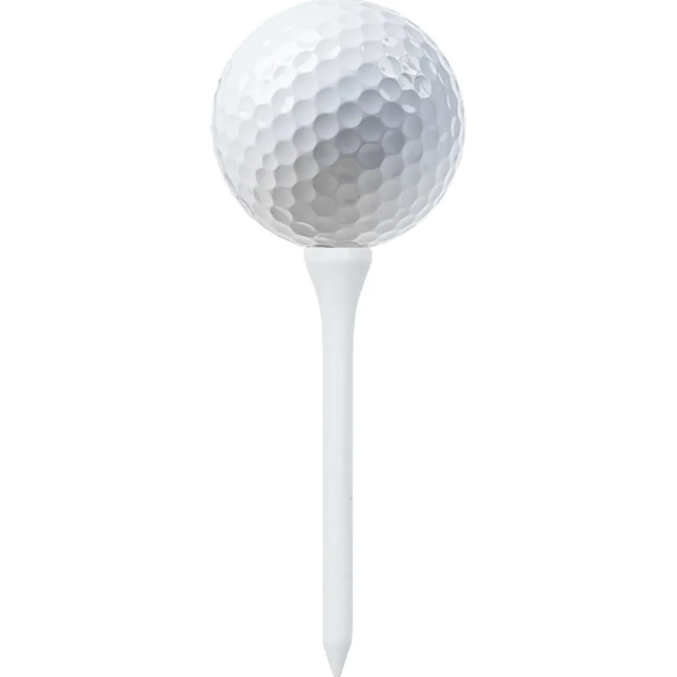 vidaXL 1000 st Golftees 83 mm bamboe wit