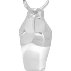 vidaXL Stierensculptuur Zilver 37 x 44 x 17 cm Aluminium