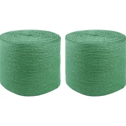 vidaXL 2 st 2 mm Groen 100% Tossa jute