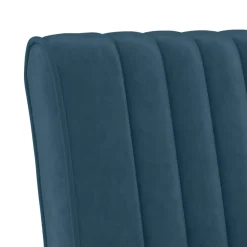 vidaXL Stoel fluweel blauw
