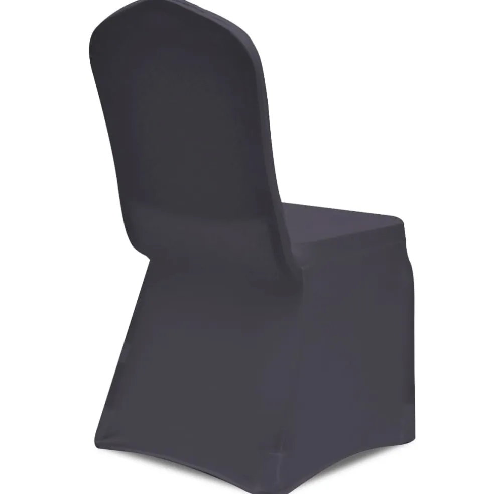 vidaXL Stoelhoes stretch antraciet 4 stuks