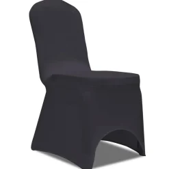 vidaXL Stoelhoes stretch antraciet 4 stuks