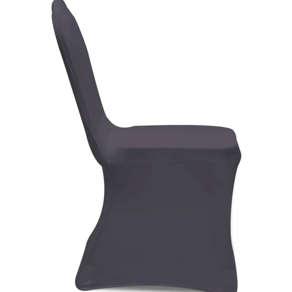 vidaXL Stoelhoes stretch antraciet 4 stuks