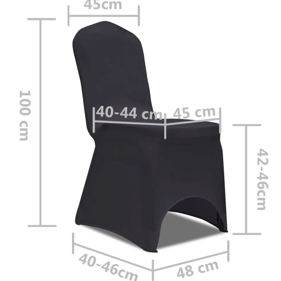 vidaXL Stoelhoes stretch antraciet 4 stuks